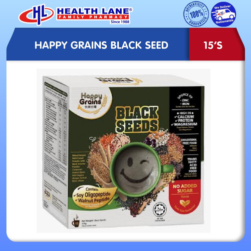 HAPPY GRAINS BLACK SEED 15'S